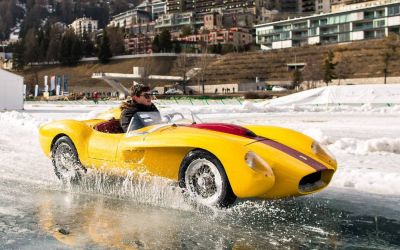 Ferrari Testa Rossa J: Ein Luxusauto für Liebhaber auf dem Internationalen Concours of Elegance in St. Moritz. (Foto: The Little Car Company / Ben Lewis)