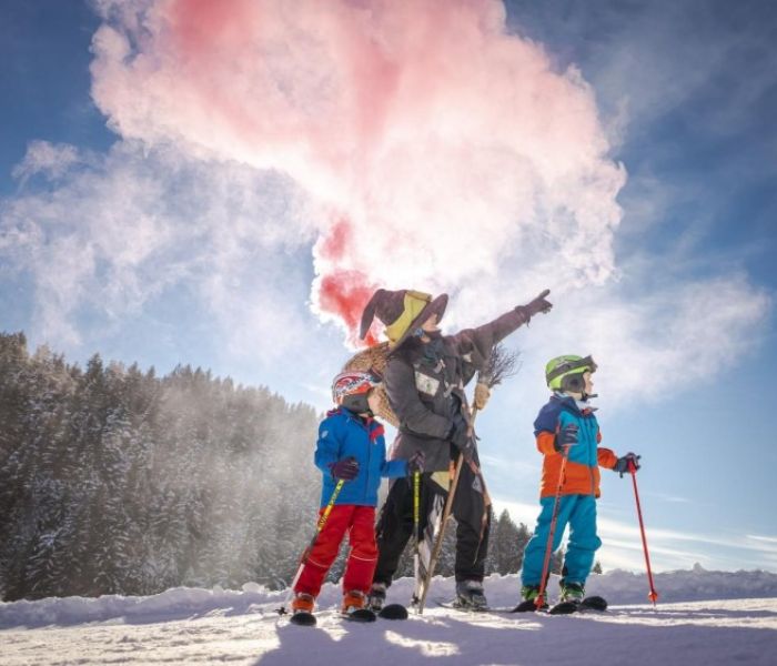 Winter Hexen auf der Söller Piste (Foto: Hexenwasser Söll)