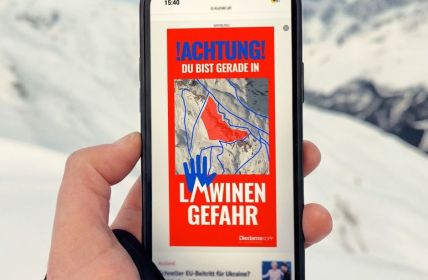 Diedamskopf führt Open Source Lawinenwarnung per Push ohne (Foto: DMB.)